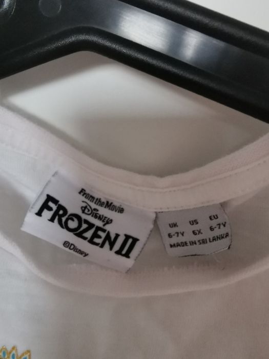 Sukienka Disney Frozen 116cm 122cm Kraina lodu cekiny brokat piękna