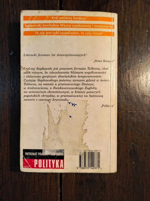 Andrzej Sapkowski Miecz przeznaczenia