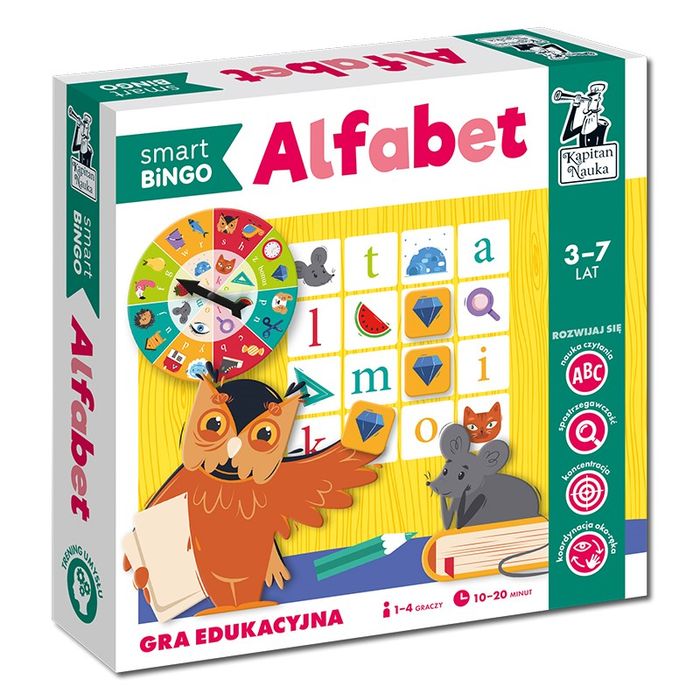 Gra Edukacyjna Alfabet Smart Bingo Kapitan Nauka Edgard Pap