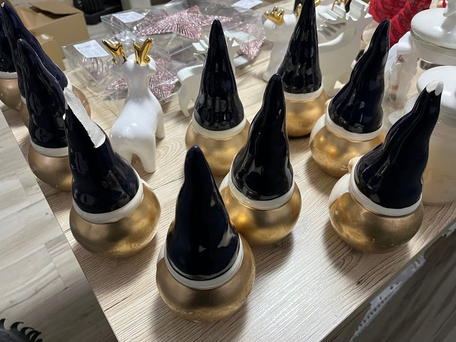 Skrzaty i inne ceramiczne zestaw uszkodzone