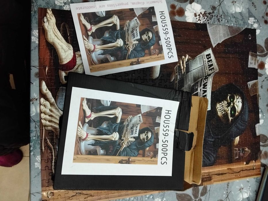 Puzzle 500 peças caveira