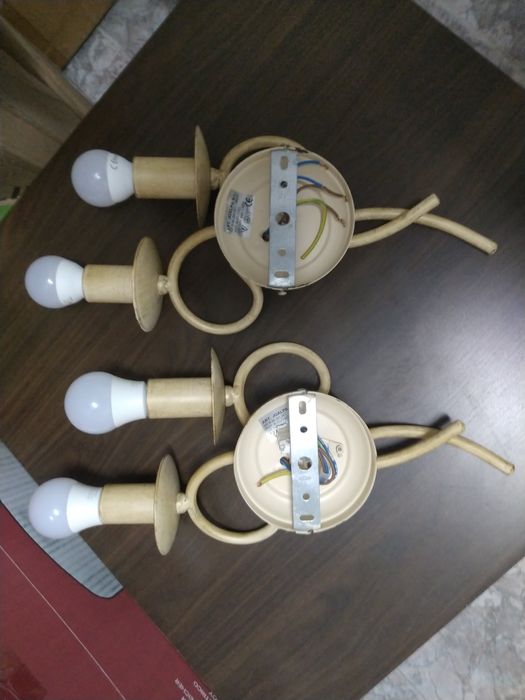 2 Candeeiros Interiores Metálicos Castiçais 2 Velas