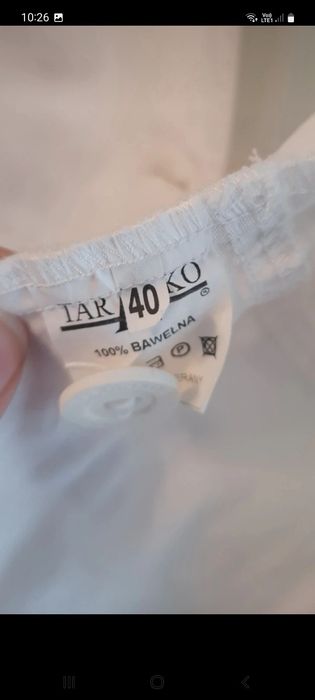 Garnitur biały elegancki L  Taranko