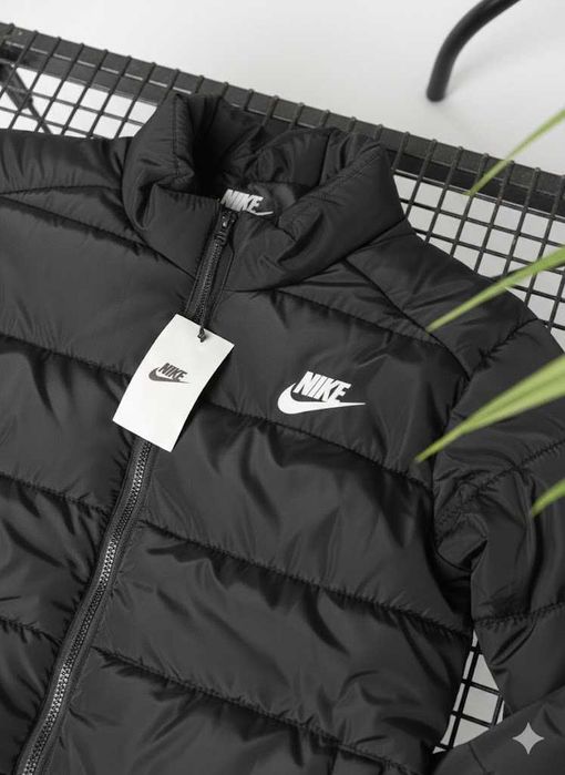 Куртка Nike Mini Logo Черная | Мужской Пуховик Найк Мини Лого