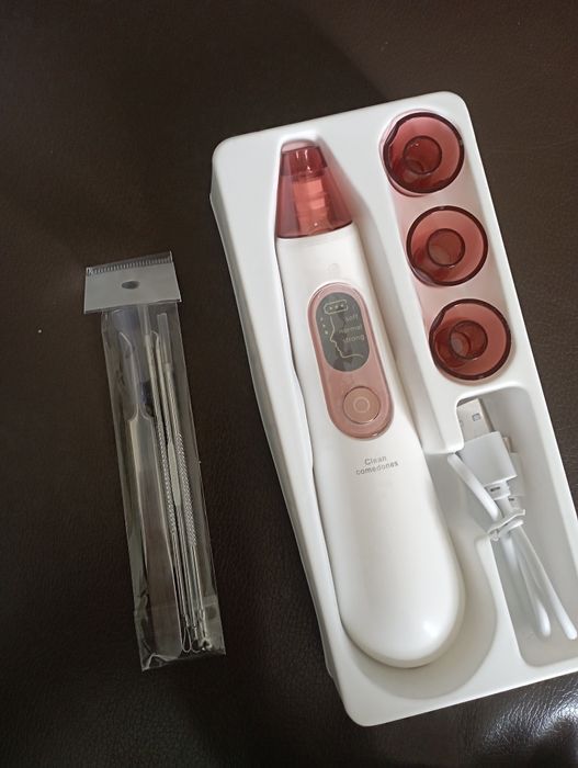 Вакуумный Очиститель Пор Лица + Прибори Для Пилинга Алмазной Микродерм