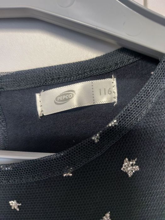 Sukienka tiulowa w gwiazdki rozmiar 116, święta