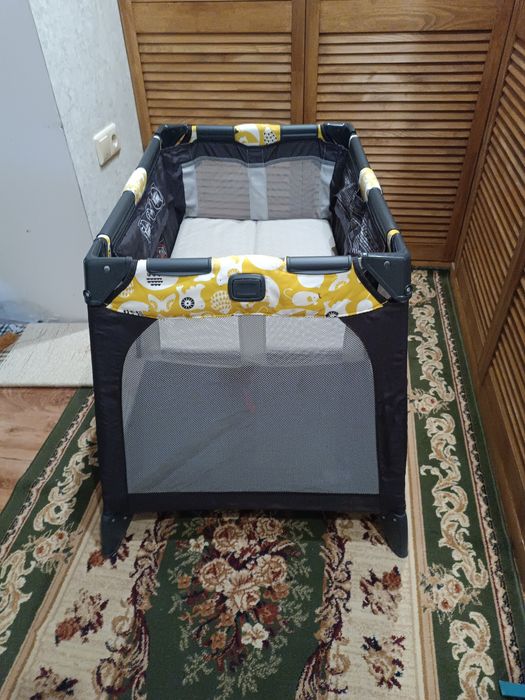 Ліжечко манеж+гойдалка