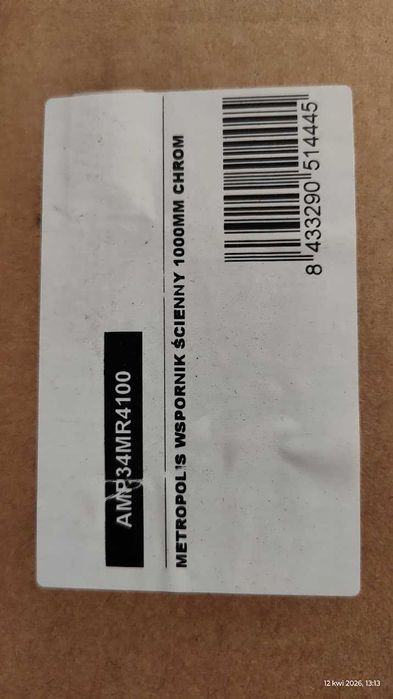 Roca Metropolis Wspornik ścianki prysznicowej 100 cm AMP34MR4100