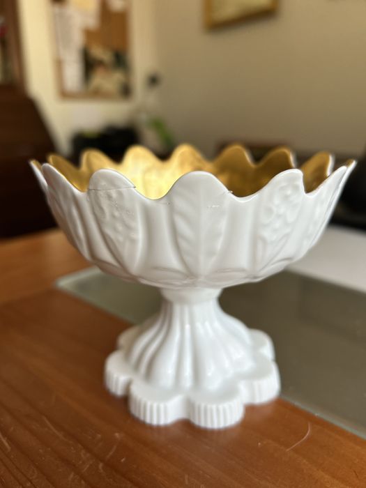 Taça em procelana interior dourado VA partida