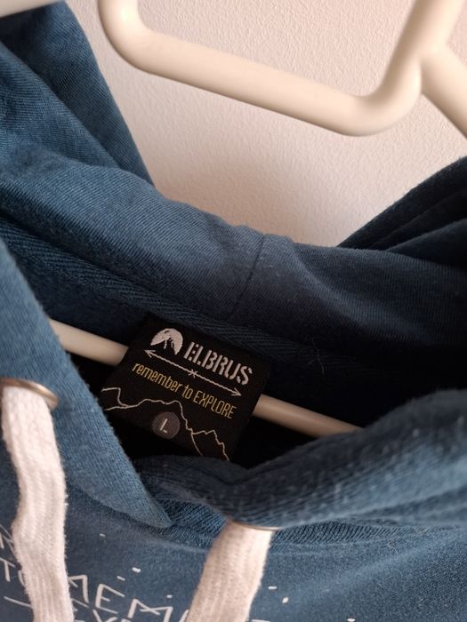 Bluza damska z kapturem niebiesko-różowa Elbrus L