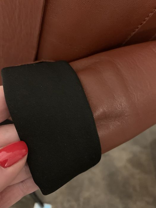 MAX MARA kurteczka bez podszewki, skóra naturalna