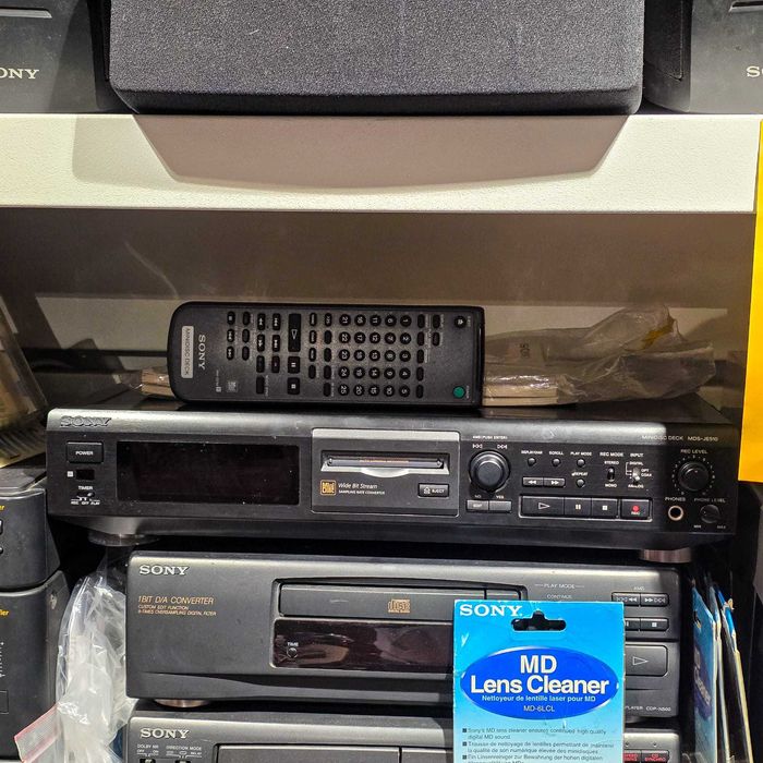 Sony MiniDisc Deck MDS-JE510 com Comando e Manual