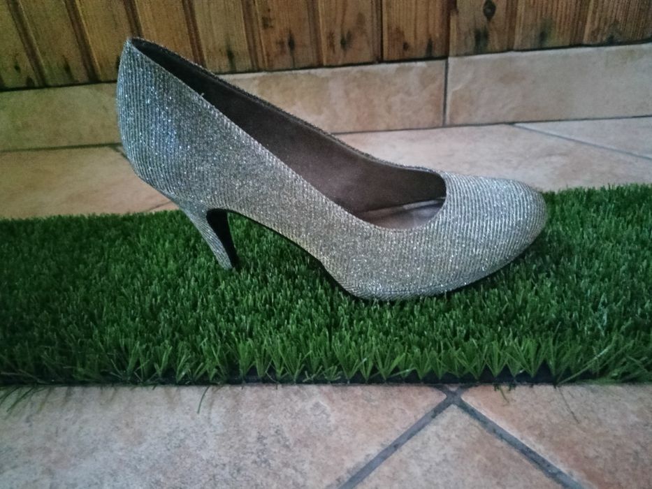 Buty wizytowe brokatowe