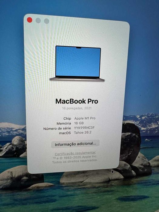 Usados Premium: MacBook Pro (16', 2021, M1 series)