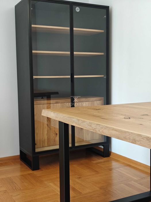 Stoły stoliki drewniane dębowe loft rozkładane blat lite drewno