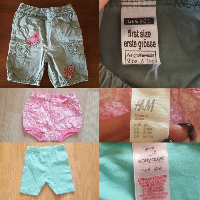 детские шорты H&M George early days