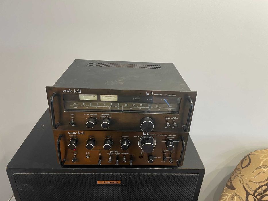 Wzmacniacz Music Hall HSV2002+radio analogowe