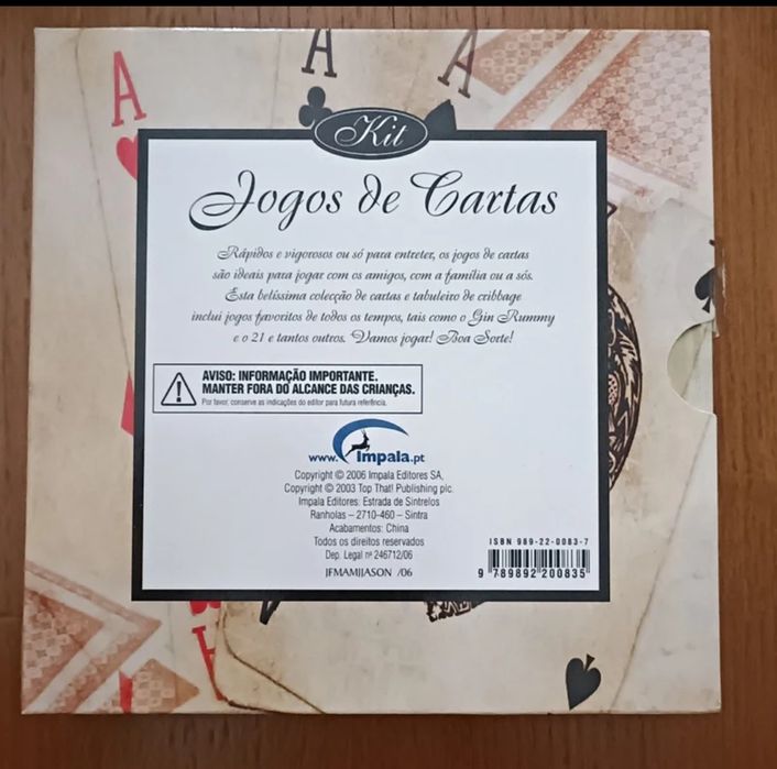Kit de Jogo de cartas