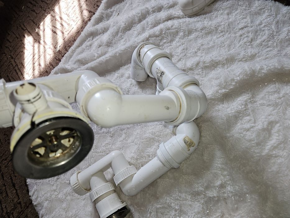 Syfon do zlewozmywak dwukomorowego