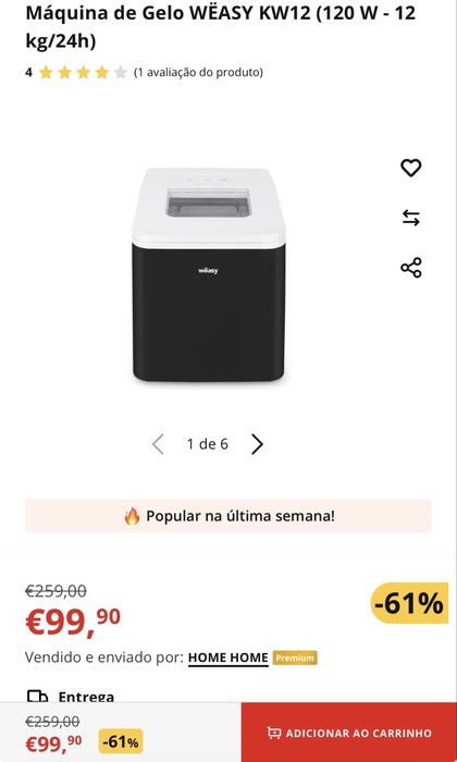Máquina de Gelo Wëasy