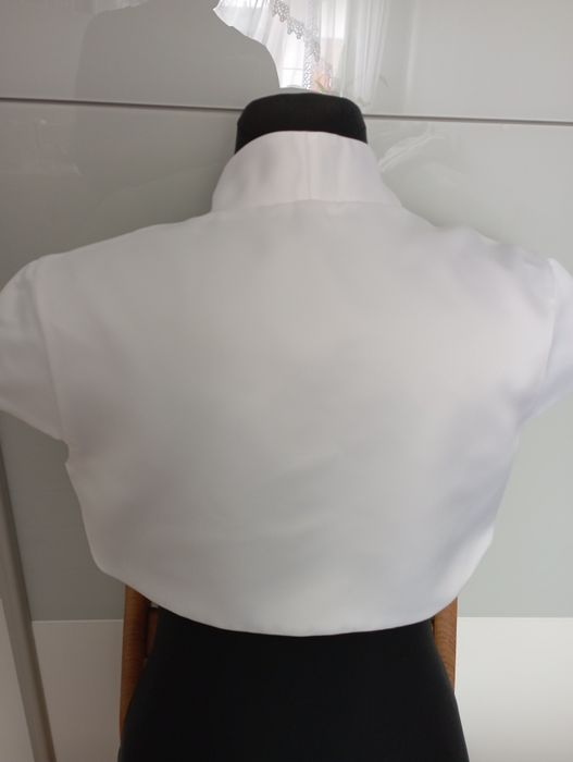 Bolerko ślubne satynowe