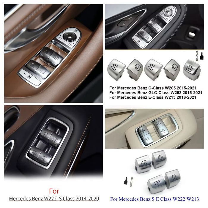Interruptor comando botão vidro Mercedes Benz - Classe C, E, S, GLS