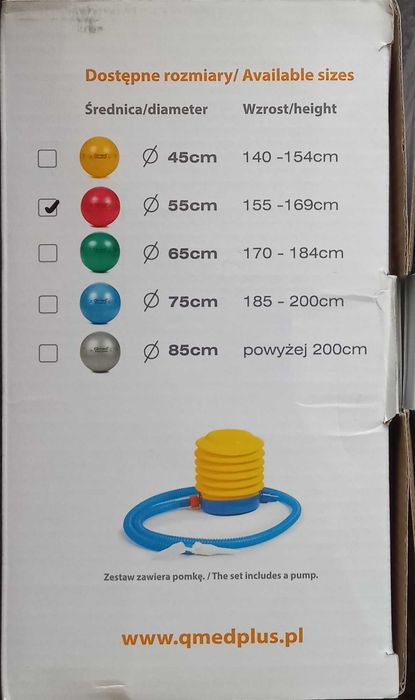 Piłka rehabilitacyjna Qmed
