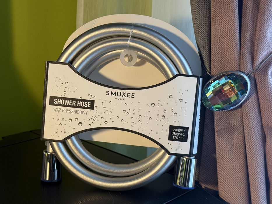 Wąż prysznicowy 175cm Smukee szary, nowy, Wrocław