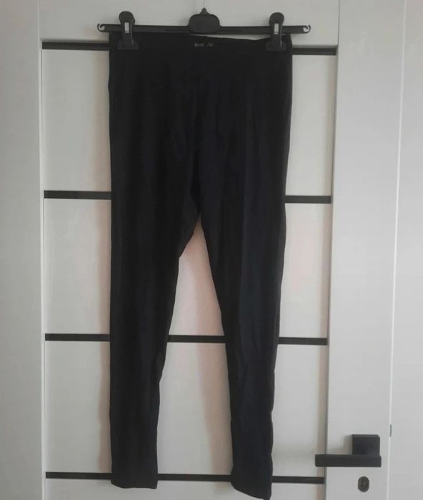 Legginsy cleve bawełniane czarne S