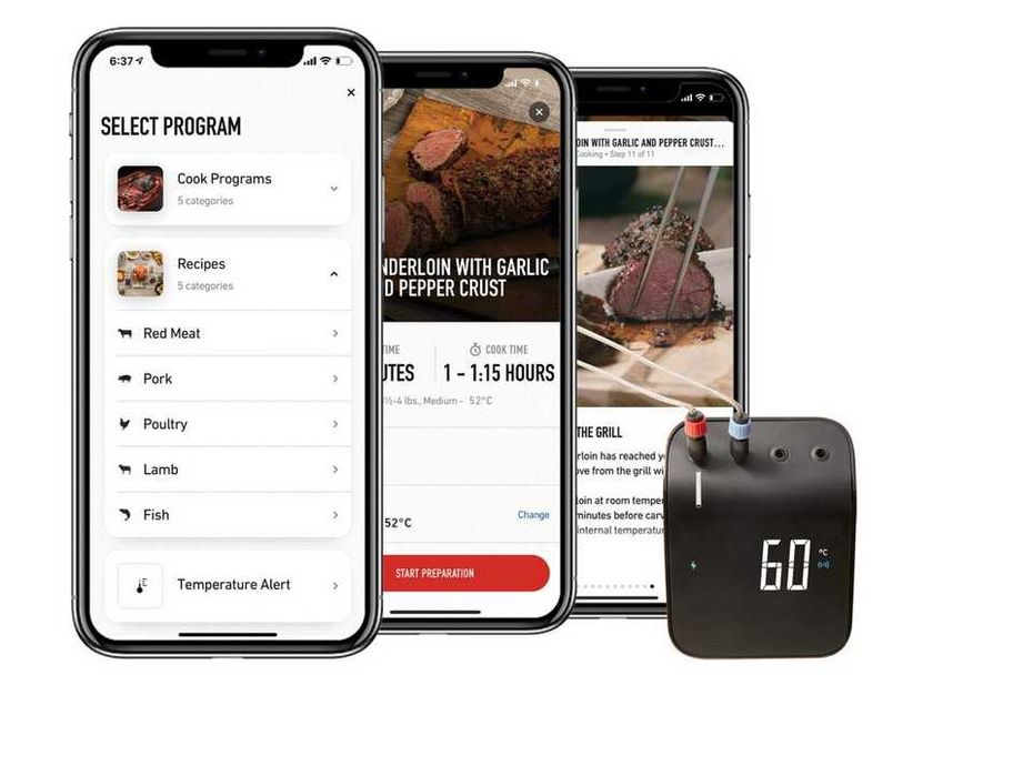 Weber 3202 Connect Smart Grilling Hub termometr do grilla mięsa  WiFi