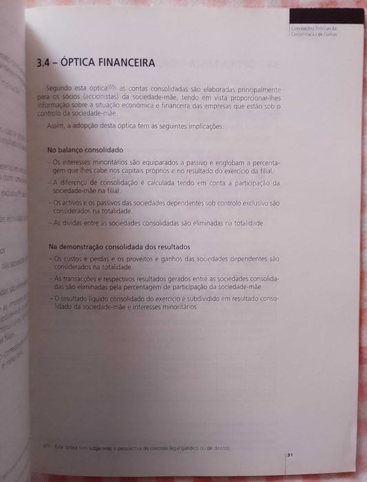 Consolidação de contas, Amílcar Teixeira da Silva