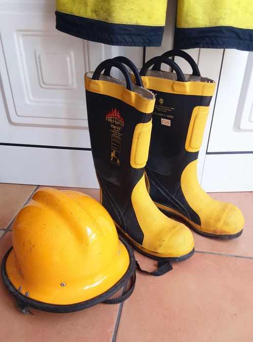 Bombeiros Casaco de Cabedal Frances Tam XL - 50€