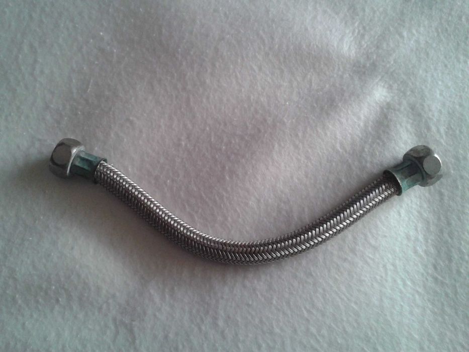 2 BICHAS /tubos de água flexível aço inox comp.26 cms, NOVAS