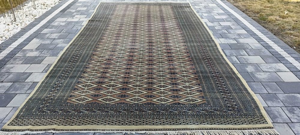 Luksusowy Dywan JALDAR 4x2m | Ręcznie Tkany 100% Wełna | Stan Idealny