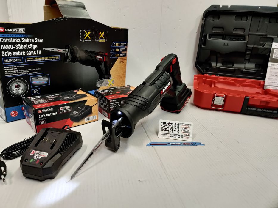 НОВ бесщоточна сабельна пила з Німеччини PARKSIDE Performance PSSAP 20
