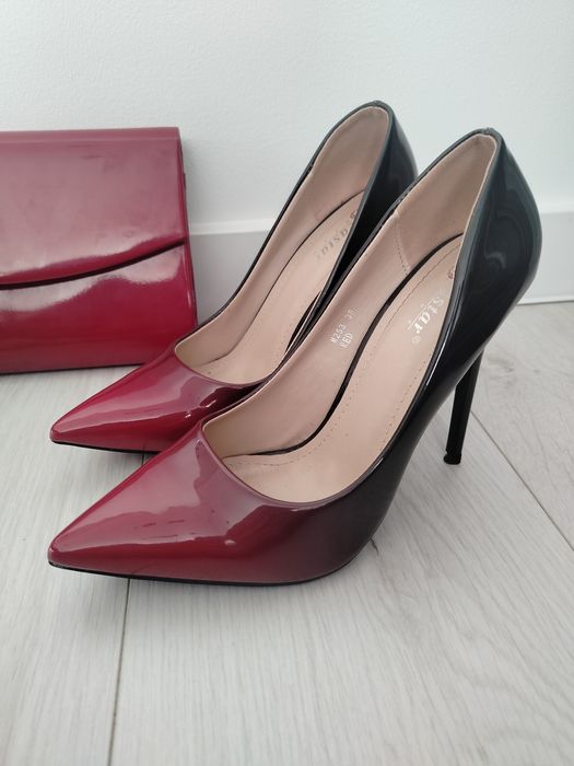 Szpilki czerwone + torebka