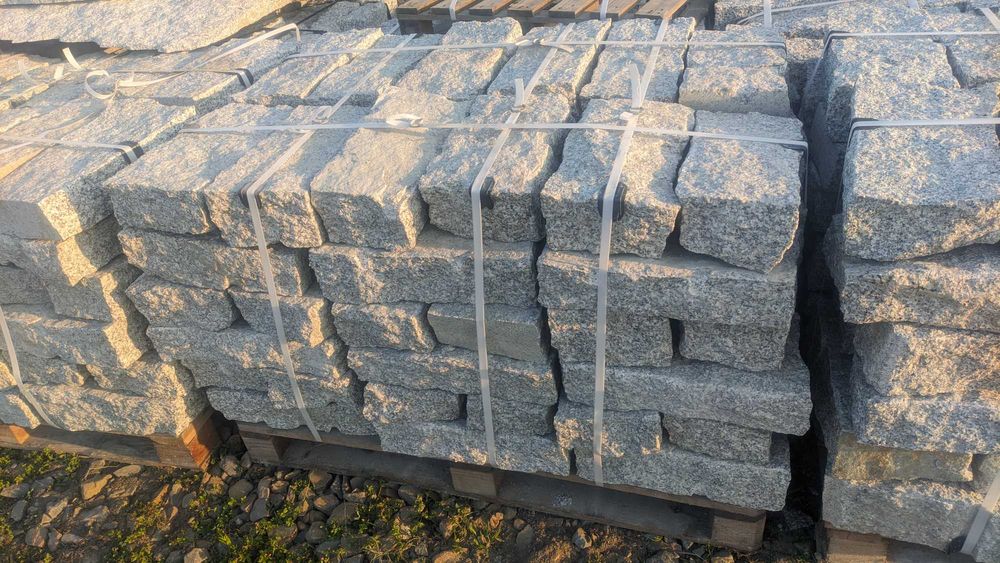 Kostka granitowa brukowa granit obrzeża opornik krawężnik palisada