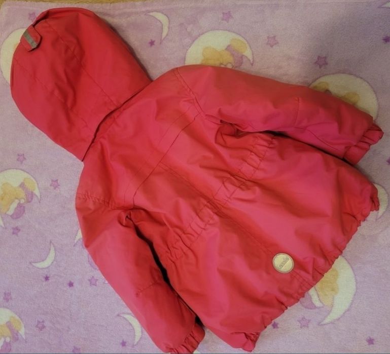 98 см Lassie by Reima малинова курточка для дівчинки,комбінезон Crivit