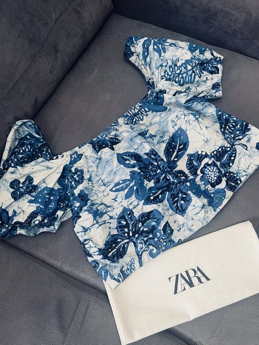 Piekny niebieski top hm rozm L
