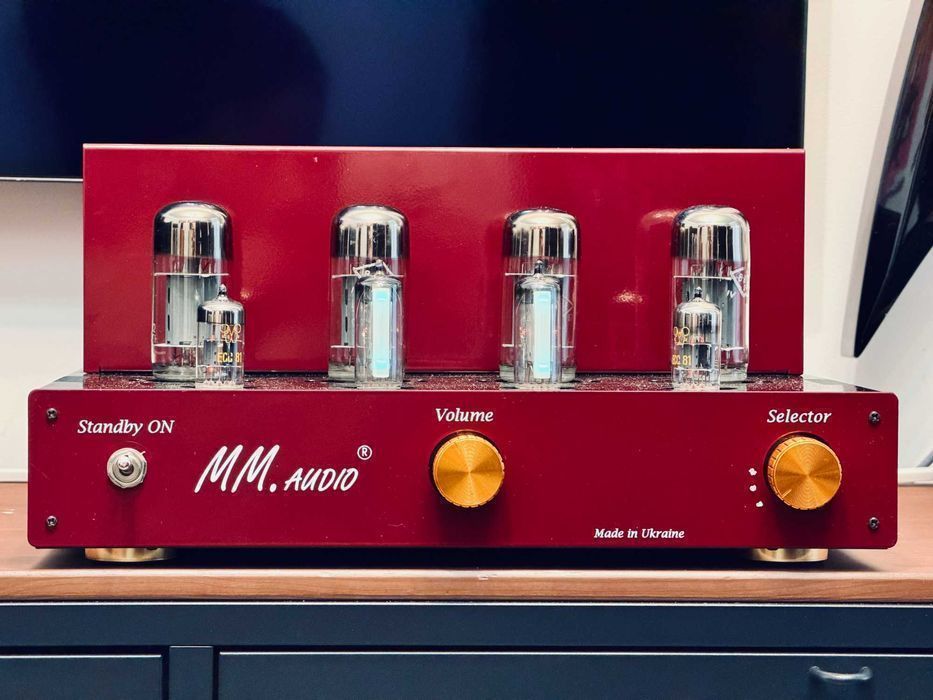 ‼️ Ламповый 6П3С-Е PP 2x22Вт papatube.audio роково-гитарный звук лампы NOS 1967 ℹ️ звукорежиссёр 30 лет стажа, красный