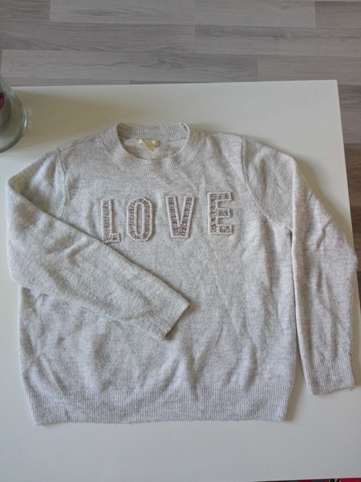 H&M damski sweter przez głowę r S akryl