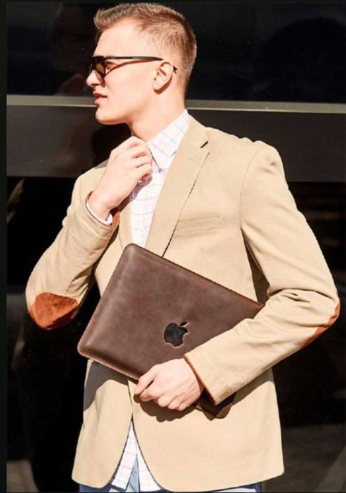 Чехол натуральна шкіра для Макбука13 про аір MacbookPro чохол для мака