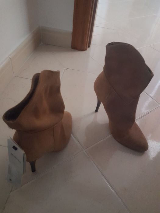 Botas em pele, mango