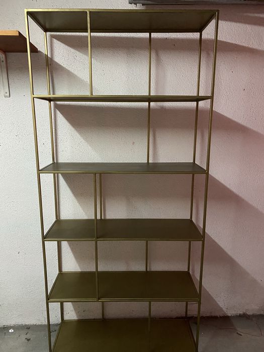 Estante dourada escritorio/sala