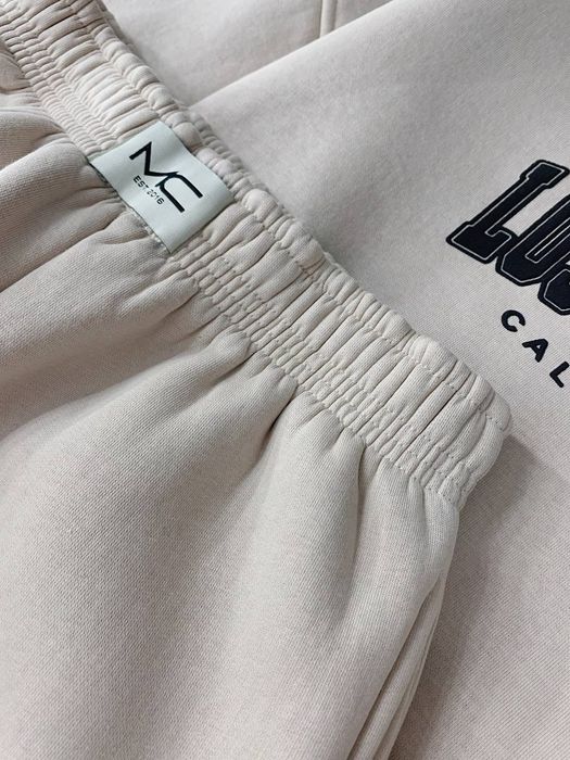 Бежевий теплий флісовий костюм жіночий mai collection