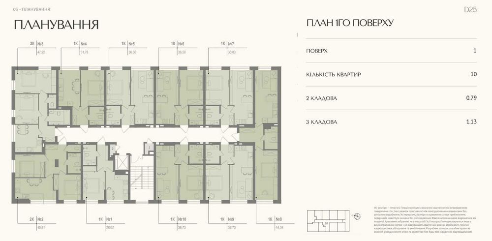 2-к квартира 48 м2 в центрі м.Ірпінь ЖК Д25, Сертифікат ваучер, розтермінування без % та переплат від забудовника