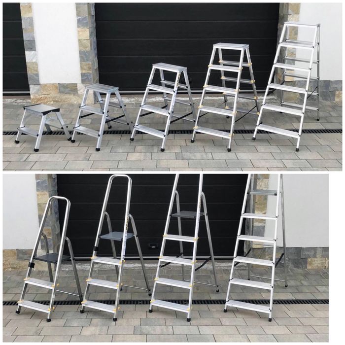 Лестница алюминиевая драбина алюмінієва 3.4.5.7.8 стремянка Польща