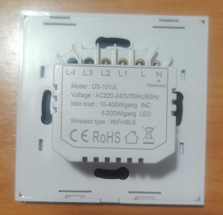 Interruptor inteligente touch - App Tuya - Voz Alexa e Google Assist.