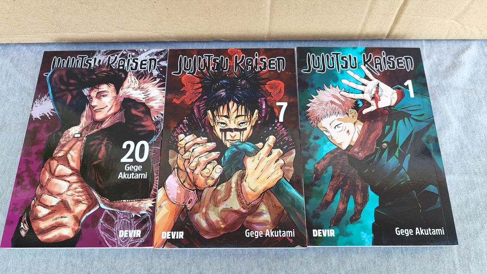 3 livros Jujutsu Kaisen
