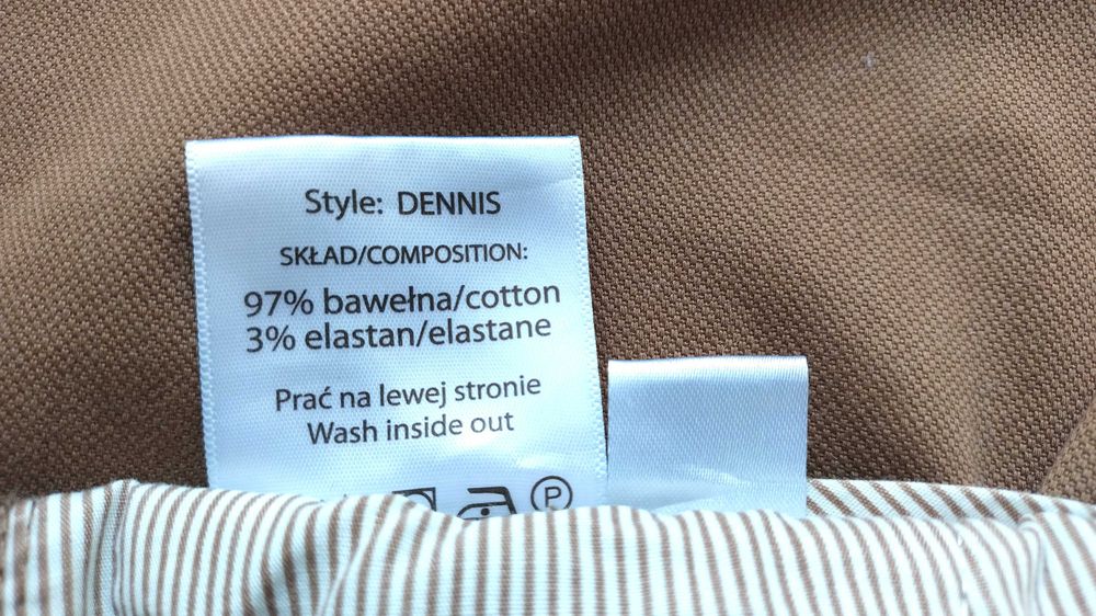 Spodnie chino Lancerto Dennis – nowe, beżowe